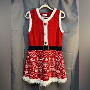 No Boundaries Santa Inspired Sweater Dress - Christmas/Holiday